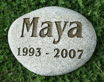 Pet Memorial - Customized Engraved Pet Memorial Stone