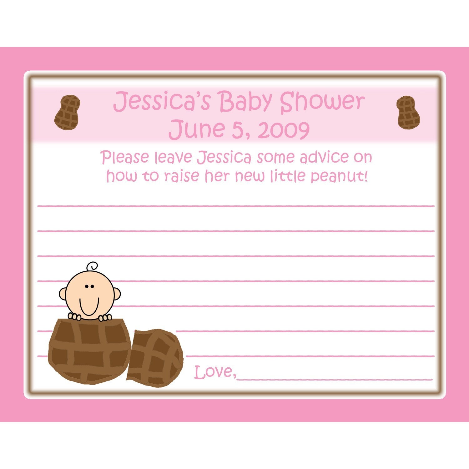 New Mommy Advice Cards Template