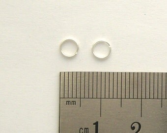 50 - 5mm CLOSED Jump Rings 925 Sterling Silver