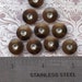 0354BR Rhinestone Center Buttons