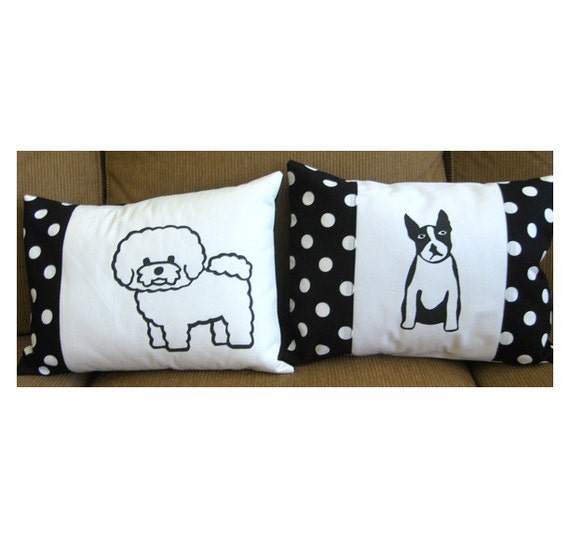 dog breed pillows