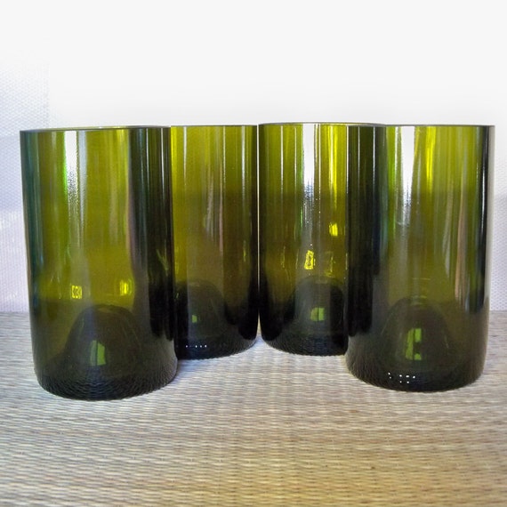 Recycled Wine Bottle Tumblers by CBreezeDesigns on Etsy