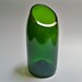 Recycled Brut Bottle Angle-Cut Vase