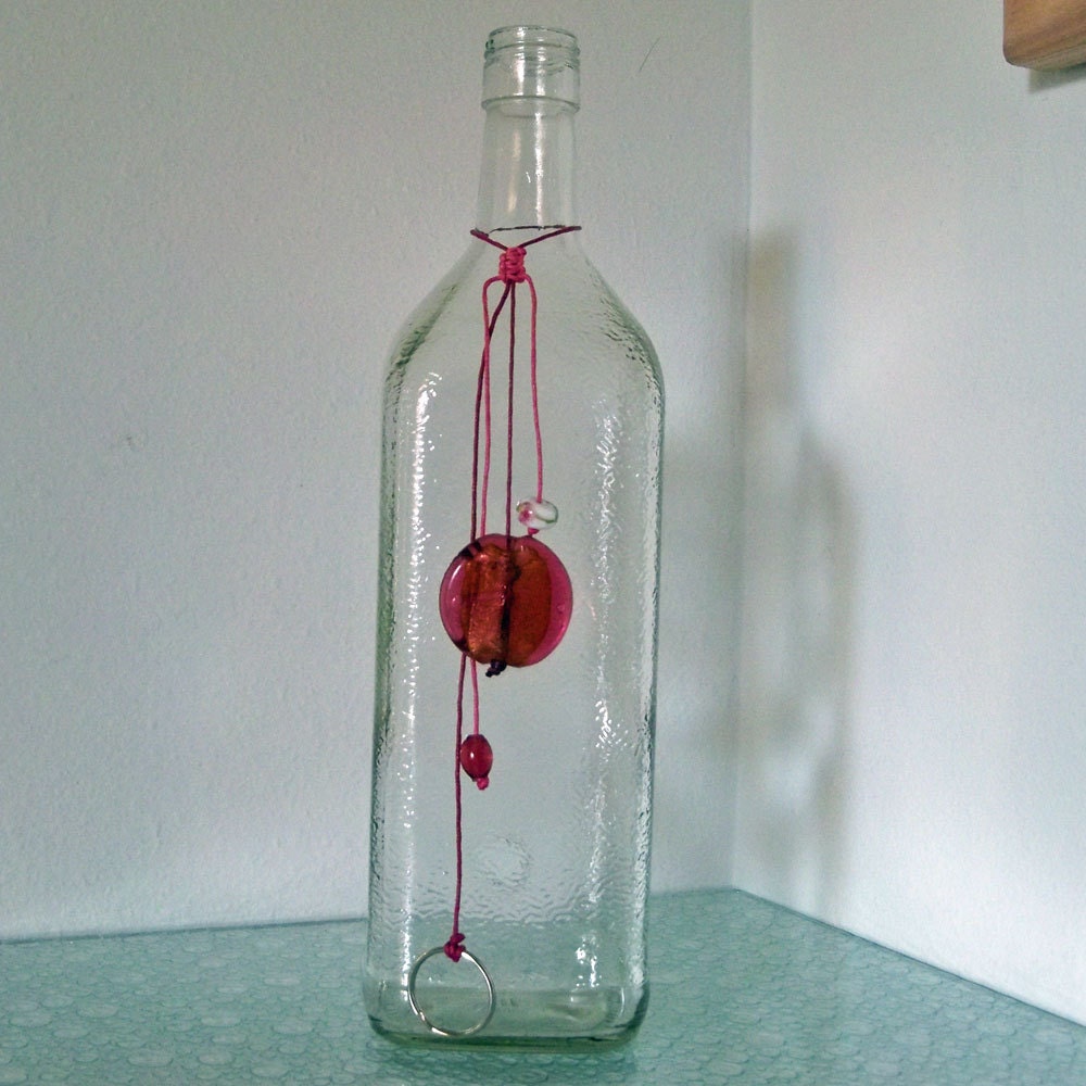 Incense Burner Recycled Glass Rumplemintz Bottle