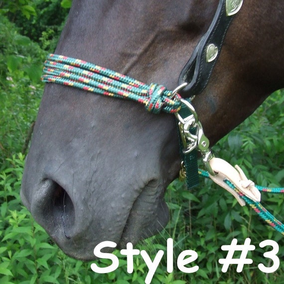 Horse Side Pull Rope Hackamore Bridle Attachment for Bitless