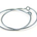 Niobium Earring Hoops, Blue Earring Hoops, Blue Earring Loops, 17mm Blue Niobium Earring Hoops