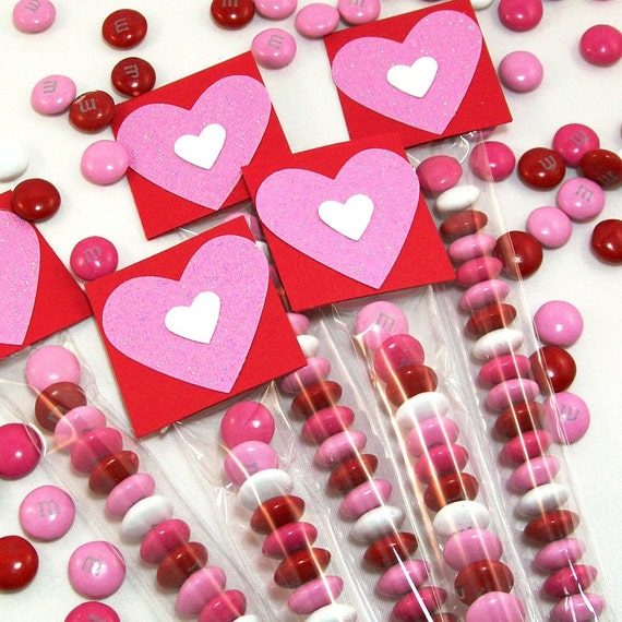 Valentine's Day M&amp;M Candy Treat Bags and Toppers Great