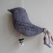 four seasons in a day - poetry bird embroidery artwork - ornament