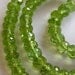 SALE-7 Inch 1/2 Strand of Green Peridot Faceted Rondelles semi precious gemstone beads 4mm Reduced from 24.20
