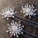 rhinestone starburst hair pins