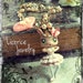Weird Deer Fawn Ballerina Doll Necklace shabby chic antique victorian couture doe cute creepy golden beaded pearl pink dancer retro