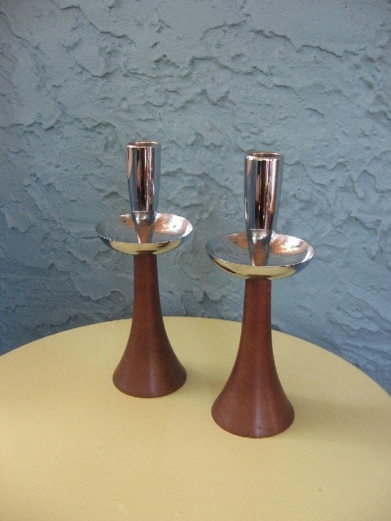 MidCentury Modern Candlesticks