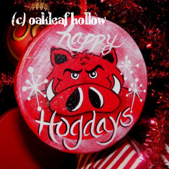 arkansas christmas ornament razorbacks hog whoooo pig sooooie arkansas christmas ornament razorbacks hog whoooo pig sooooie