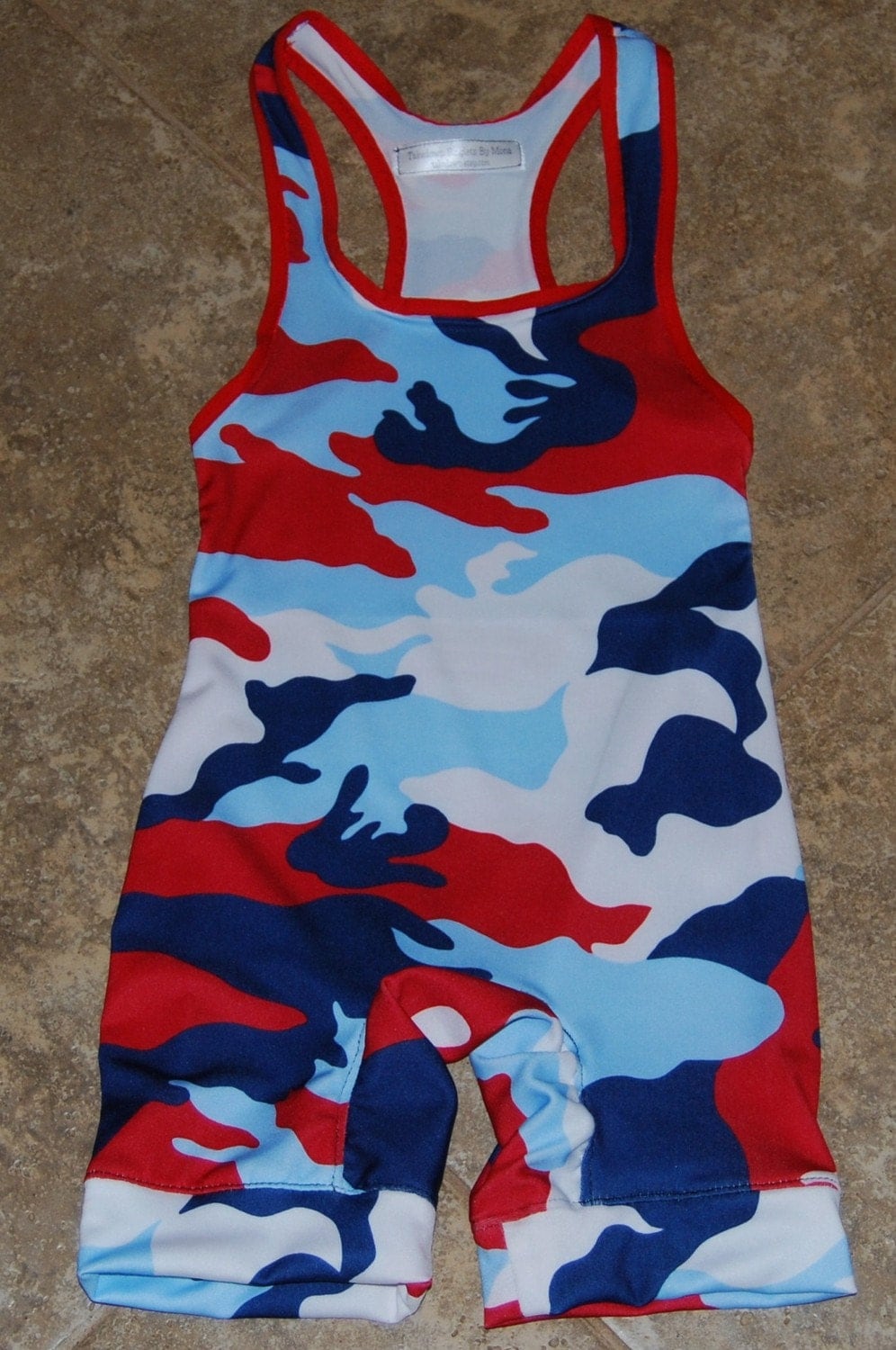 Youth Wrestling Singlet CUSTOM SINGLETS RWB by TakedownSinglets