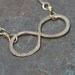 Infinity Chain Bracelet , Eternity Bracelet , 7.5 inch Gold Bracelet, Eternal Bracelet, Infinity Charm Bracelet by Maggie McMane Designs