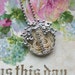 Antique Pocket Watch Crystals - Vintage Lace and Rhinestones - Lady Bug - Pendant - Necklace