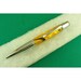 Handmade MONET Twist Ballpoint Pen Gold Black Resin -- Chrome