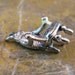 6 Antiqued Silver Chair Charm Pendant Jewelry Finding 1108