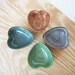 Rustic Stoneware Heart Bowls - Set of Four