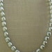 Silver Gray Baroque Pearl Necklace w/ Sterling Silver Clasp