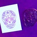 sugar skull clear polymer stamp