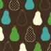 Brown Pears Fabric by Robert Kaufman FRUIT BASKET Last Remnents 22x11" and 18x17"
