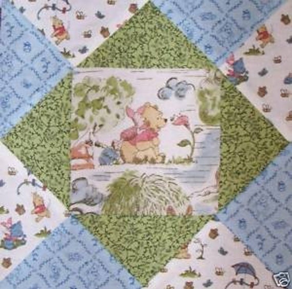 WINNIE THE POOH Pre-Cut Fabric Quilt Block Kit by Hoosierquilter