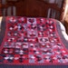 Red and Black 9 Patch in Squares Quilt Top (QT-1)