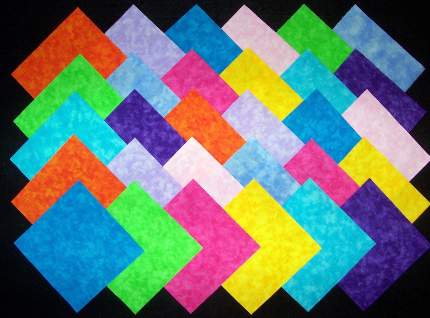 30 5 inch BRIGHT BLENDER Quilt Block Fabric by Hoosierquilter