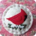 Holiday Cardinal - Felt Christmas Ornament