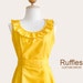 2 flower girl dresses for doodle15 - Custom ruffled collar dress w/ sash, pockets in GREY