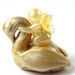 Safe Passage Swan - ivory and gold swan and butterfly baby - made to order