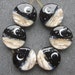 Lampwork beads 1048 Sprees (6) Midnight