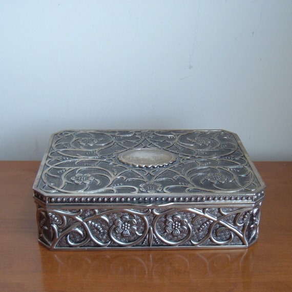 ornate Godinger silver jewelry box by ImSoVintage on Etsy