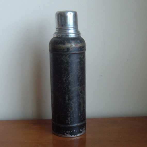 primitive old Stanley super vac thermos