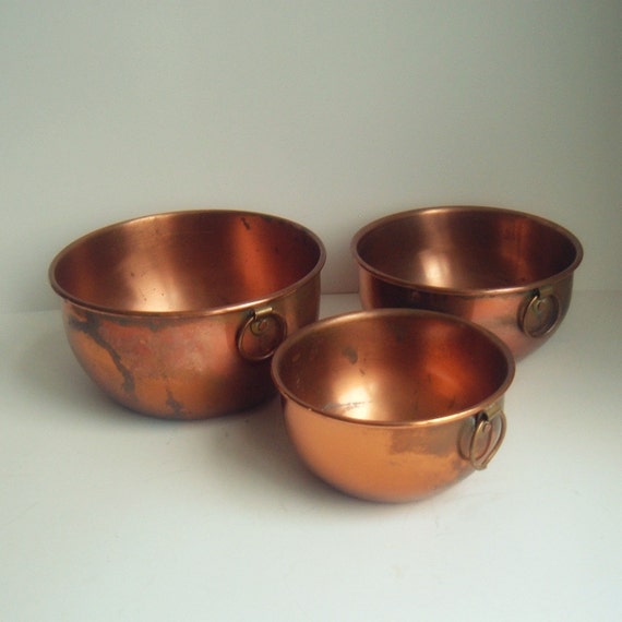 Coppercraft Guild mixing bowls