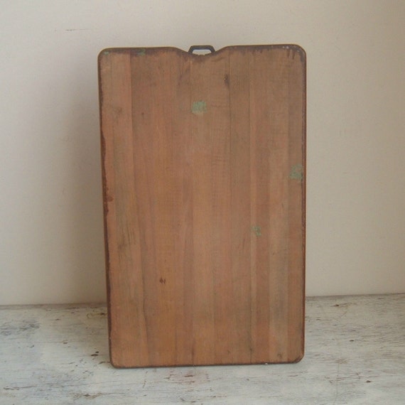 vintage globe wernicke wood clipboard
