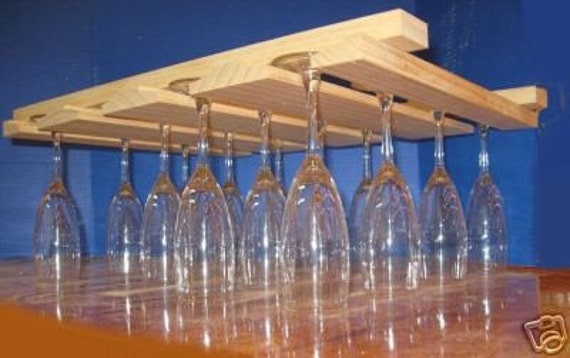 wooden glass rack