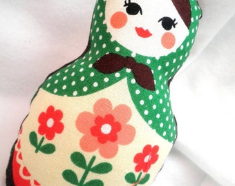 Worry Doll OR Ornament - Classic Stuffed Matryoshka Dolls