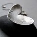 Tattered Heart Necklace - Sterling Silver