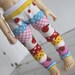 BJD / Dollfie LITTLEFEE/YOSD sized Apples and Stripes Leggings