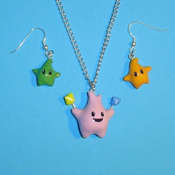 Mario Galaxy Hungry Luma Jewelry Set