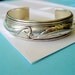 SALE...Navajo Double Feather Sterling Cuff