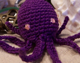 purple stuffed octopus