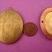 2 Vintage brass large Oval Lockets with floral etching design