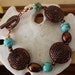 Bracelet Copper & Turquoise with Pearl