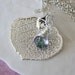 Real Aspen Leaf Sterling Silver n Gemstone Necklace