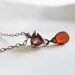 Rustic Wine Red Garnet Heart Pendant Oxidized Sterling Silver Necklace