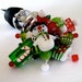 Merry Christmas Beaded Wine Bottle Stopper