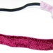 Pink Elastic Headband, Sport Head Band, Glitter Headband, Head Band, Running Headband